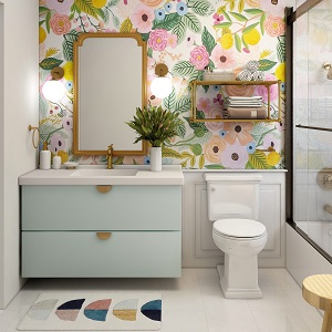 Цветная и яркая ванная комната: как преобразить санузел в Яровом - yarovoe.mebel54.com | фото
