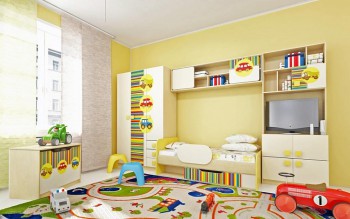 Детская комната Клаксон (Бежевый/корпус Клен) в Яровом - yarovoe.mebel54.com | фото