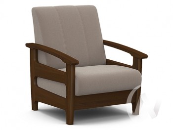 Кресло для отдыха Омега (орех лак/CATANIA COCOA) в Яровом - yarovoe.mebel54.com | фото