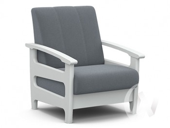 Кресло для отдыха Омега (снег лак/CATANIA SILVER) в Яровом - yarovoe.mebel54.com | фото