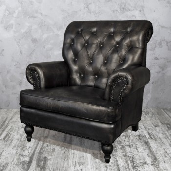Кресло кожаное Лофт Аристократ в Яровом - yarovoe.mebel54.com | фото