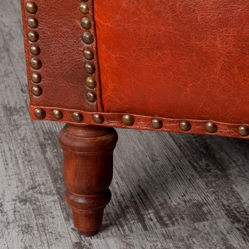 Кресло кожаное Лофт Аристократ (кожа буйвола) в Яровом - yarovoe.mebel54.com | фото