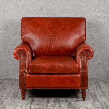 Кресло кожаное Лофт Аристократ (кожа буйвола) в Яровом - yarovoe.mebel54.com | фото