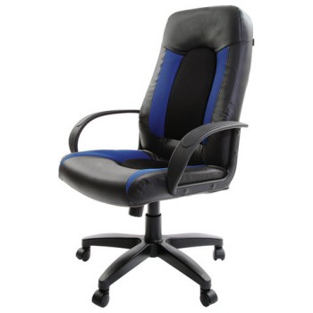 Кресло офисное BRABIX Strike EX-525 (сине-черный) в Яровом - yarovoe.mebel54.com | фото