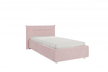 Кровать 0.9 Альба с основанием (Нежно-розовый велюр) в Яровом - yarovoe.mebel54.com | фото