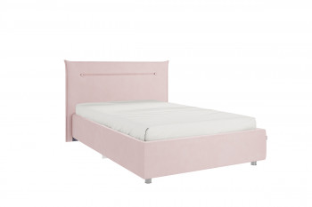 Кровать 1,2 Альба с основанием (Нежно-розовый велюр) в Яровом - yarovoe.mebel54.com | фото