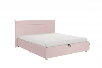 Кровать 1,6 Альба (Нежно-розовый велюр/под-мех) в Яровом - yarovoe.mebel54.com | фото