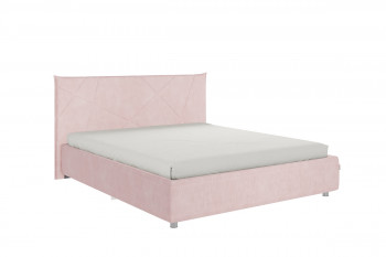 Кровать 1,6 Квест с основанием (Нежно-розовый велюр) в Яровом - yarovoe.mebel54.com | фото