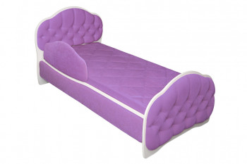 Кровать 160 Гармония 67 Светло-фиолетовый (мягкий бортик) в Яровом - yarovoe.mebel54.com | фото