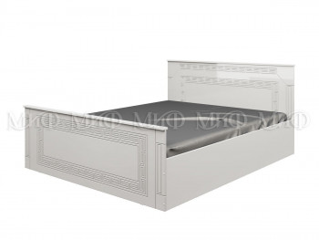 Кровать Афина-1 1,4 м (Белый/Белый глянец) в Яровом - yarovoe.mebel54.com | фото