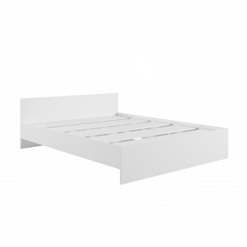 Кровать без ящ. М1400 Мадера Белый в Яровом - yarovoe.mebel54.com | фото