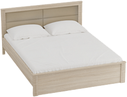 Кровать Элана 1600 с основанием Дуб Сонома в Яровом - yarovoe.mebel54.com | фото