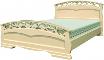 Кровать Грация-1 из массива сосны 900*2000 Белый античный в Яровом - yarovoe.mebel54.com | фото