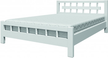 Кровать Натали-5 из массива сосны 1600*2000 Белый античный в Яровом - yarovoe.mebel54.com | фото