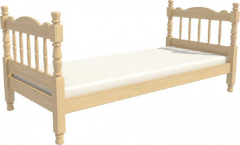 Кровать одинарная Аленка из массива сосны 800*1890 Сосна в Яровом - yarovoe.mebel54.com | фото