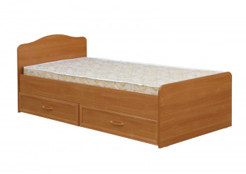 Кровать одинарная с ящиками 800-1 без матраса (круглые спинки) Вишня Оксфорд в Яровом - yarovoe.mebel54.com | фото
