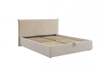 Кровать с подъемным механизмом Лада 160х200 см (графит (велюр)) в Яровом - yarovoe.mebel54.com | фото