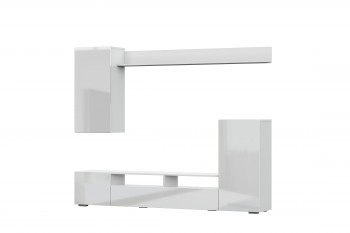 Мебель для гостиной МГС 4 (Белый/Белый глянец) в Яровом - yarovoe.mebel54.com | фото