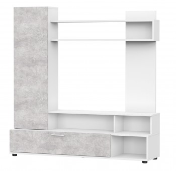 Мебель для гостиной "МГС 9" Белый / Цемент светлый в Яровом - yarovoe.mebel54.com | фото