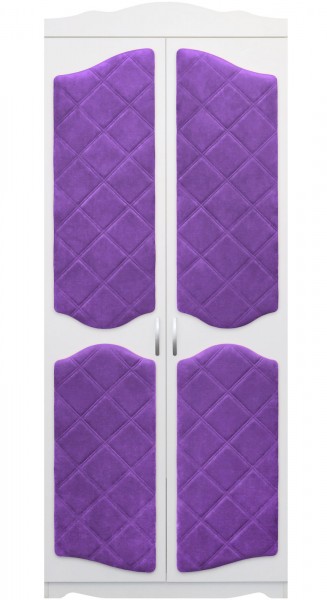 Шкаф 2-х створчатый серии Иллюзия 32 фиолетовый в Яровом - yarovoe.mebel54.com | фото