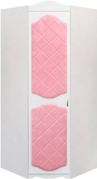 Шкаф угловой Иллюзия 36 Светло-розовый в Яровом - yarovoe.mebel54.com | фото