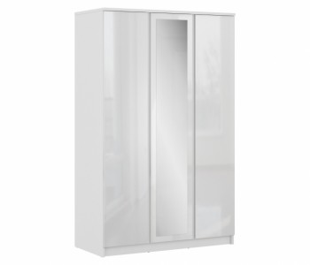 Шкаф 3-х дверный СБ-2493 Медея (Белый/Белый глянец) в Яровом - yarovoe.mebel54.com | фото