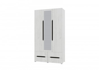 Шкаф 3-х створчатый с ящиками и зеркалом Вега (Прованс) в Яровом - yarovoe.mebel54.com | фото