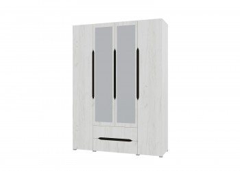 Шкаф 4-х створчатый с ящиками и зеркалами Вега (Прованс) в Яровом - yarovoe.mebel54.com | фото
