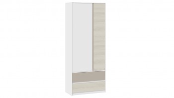 Шкаф для одежды комбинированный «Сканди» Дуб Гарден/Белый/Глиняный серый в Яровом - yarovoe.mebel54.com | фото