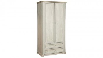 Шкаф для одежды "Сохо" (бетон пайн белый/2 ящика/зеркало) в Яровом - yarovoe.mebel54.com | фото