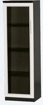 Шкаф нижний со стеклодверью ДЛЯ ГОСТИНОЙ ШНС-450 Венге/Дуб выбеленный в Яровом - yarovoe.mebel54.com | фото
