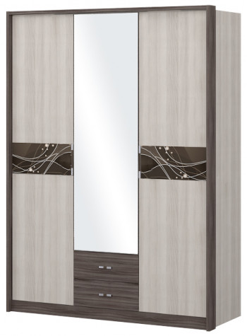 Шкаф трехстворчаты с зеркалом Шк68.1 Николь в Яровом - yarovoe.mebel54.com | фото