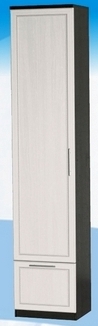 Шкаф высокий с ящиком ДЛЯ ГОСТИНОЙ ШВЯ-450 Венге/Дуб выбеленный в Яровом - yarovoe.mebel54.com | фото