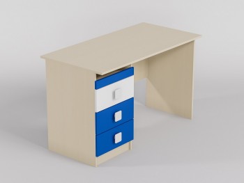 Стол (прямая столешница) Скай люкс (Синий/Белый/корпус Клен) в Яровом - yarovoe.mebel54.com | фото