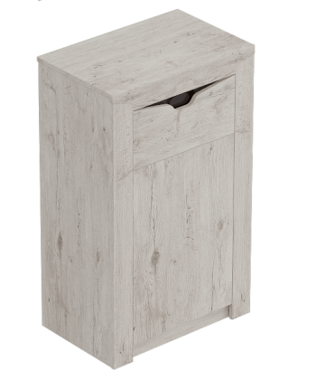 Тумба с дверцей и ящиком Соренто Дуб бонифаций/Кофе структурный матовый в Яровом - yarovoe.mebel54.com | фото
