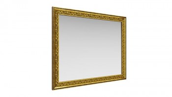 Зеркало навесное "Айрум"/(дуб кальяри / профиль: золото с орнаментом) в Яровом - yarovoe.mebel54.com | фото